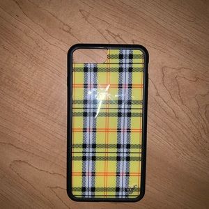 Yellow Plaid iPhone 6+/7+/8+ Wildflower Case